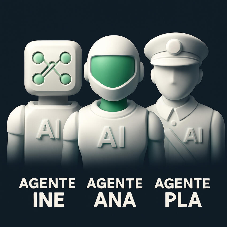 Agentes AI INE ANA y PLA